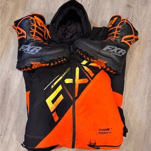 FXR Kids Orange and Black Jacket